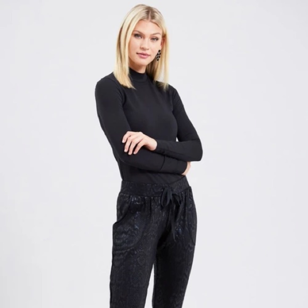 Terez Black All-Use Mock Neck